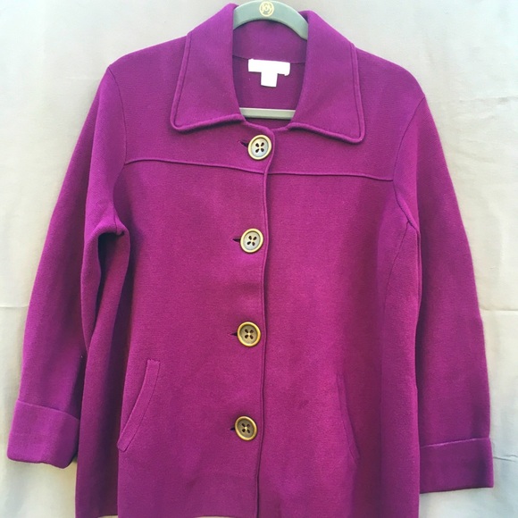 A Coldwater Creek Sweater Knit Jacket. Size 16. - Picture 1 of 3
